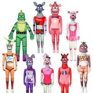 2024 Halloween Funk Pops Five Night at Freddys Youth Foxy Chica Cosplay Funny Costume for Kids