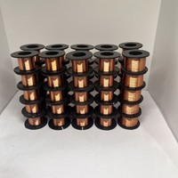Cable de Cobre Esmaltado con Recubrimiento Autoadhesivo C10100 AWG30 Clase 130 IEC60317 para Bobina de Voz de Altavoz, Decoración de Paredes Exteriores