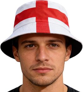 Casquette drapeau de l'Angleterre, chapeau de pêcheur d'extérieur, chapeau de soleil, pour fans de football 2026, fête de supporters, unisexe - Product Image 2