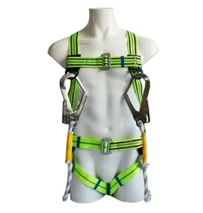 Five Point High Polyester Adjustable Full-Body Harness Safety Belt in China using for roof