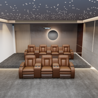 Hochwertige Maßgefertigte Heimkino-Sofas, Private Kellerkino- und Heimkino-Sitzgruppen
