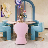 Fauteuil de salle à manger moderne en velours capitonné avec base en acier inoxydable pour appartement, loisirs et usage domestique