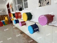 Tambours arc-en-ciel pour jardin sensoriel intérieur et extérieur, instruments de musique colorés neutres en âge pour les enfants, accessoire de terrain de jeu