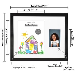 Nouveau cadre pour œuvres d'art des enfants, cadre de présentation pour les créations des enfants et pour ranger également les photos des artistes enfants - Product Image 3
