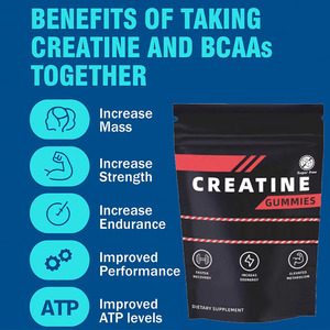 Gomme di Creatina Monoidrato Senza Zucchero per Crescita Muscolare, Equilibrio Elettrolitico, Aumento di Energia, Pre e Post Allenamento, Nutrizione Sportiva per Uomini - Product Image 4