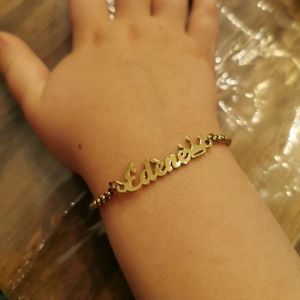Braccialetti Personalizzati in Acciaio Inossidabile con Nome per Bambini, <span class=keywords><strong>Gioielli</strong></span> Trendy in Oro, Argento e Rosa per Bambine e Bambini, Regali di Compleanno - Product Image 2