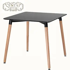 Wholesale Alibaba China suppliers new production Scandinavian look Nordic style 60cm70cm80cm square wood MDF dining table