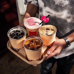 Solution d'emballage personnalisée avec logo, style arabe, écologique, jetable, gobelet en papier à double paroi de 8 oz et 12 oz pour boissons chaudes, thé Karak, Gahwa, café - Product Image 2