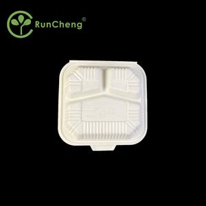 8*8 Zoll Umweltfreundliche Einweg-Lunchbox aus weißem PP-Kunststoff, Take-Away-Behälter mit 1-2L Fassungsvermögen, Moderne Schlichtheit - Product Image 3