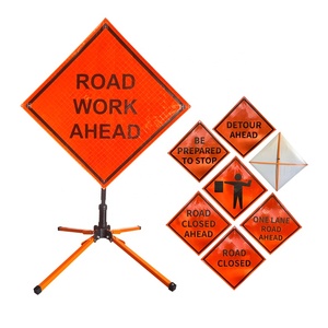 المؤقتة المرور التحكم في الهواء الطلق شارة مرور مخصص عاكسة نشمر العمل قبل حامل إشارة عاكسة نشمر تسجيل والوقوف - Product Image 2