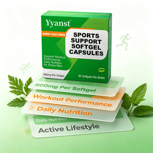 Gélules de soutien sportif à base d'Herbe de chèvre cornée 800mg 90 pièces – Complément nutritionnel quotidien pour la performance sportive des hommes actifs – OEM - Product Image 4