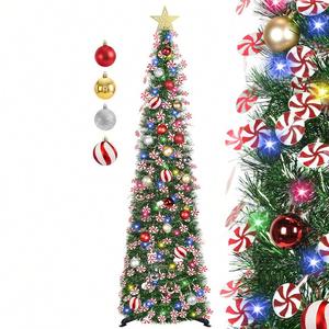 1.5m Standing Collapsible PVC PreLit Foldable Christmas <b>Tree</b> Party Home Decor Eco Friendly Artificial Holiday - Product Image 3