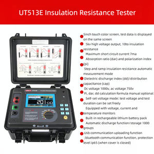 Testeur de résistance d'isolement UT513C UNI-T - Mégohmmètre électronique numérique - Électrique haute tension pour compteur A105 - Product Image 5