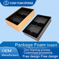 Emballage personnalisé YuanYuan Inserts en mousse éponge EVA EPE Emballage en velours personnalisé doux haute densité pour insertion de boîte à bijoux