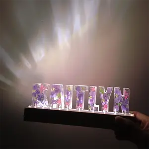 Đế Trưng Bày Đèn Led Bằng Gỗ Hình Chữ Nhật Giá Đỡ Đèn Nhựa Mica 3D Kèm Cáp USB Cho Đèn Ngủ Acrylic Nghệ Thuật Tự Làm