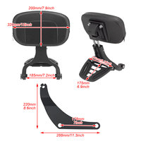 HCMOTORKU Appui-tête réglable multifonction pour conducteur et passager, noir, compatible avec Harley Softail Sport Gilde FLSB 2018-2020