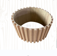 Panneaux muraux intérieurs flexibles en bois massif Placages Panneaux muraux de luxe 3D pour la décoration intérieure Panneaux muraux à fente à lattes