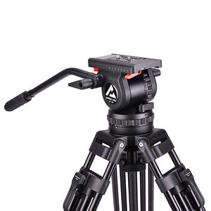 MagicLine V12P MLS100 Fluid Head & Kit trépied vidéo en aluminium pour caméras ENG Broadcast Camcorders - Product Image 3