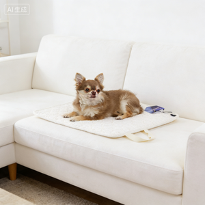 Tapis rafraîchissant pour animaux de compagnie de grande taille pour chambre à coucher et salon, avec rembourrage doux matelassé et fond antidérapant, doublure imperméable incluse - Product Image 5