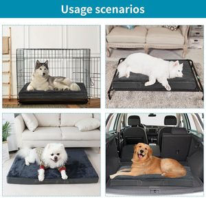 Matelas super doux pour animaux de compagnie en mousse de caisse d'oeufs de 2024 Offre Spéciale avec couverture amovible lavable, <span class=keywords><strong>lit</strong></span> <span class=keywords><strong>orthopédique</strong></span> pour <span class=keywords><strong>chien</strong></span>, tapis avec fond antidérapant - Product Image 5