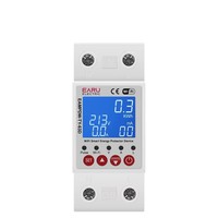 1-63A réglable Tuya WiFi Smart Disjoncteur Commutateur Bi-Direction Mesure de fuite de terre sur sous tension Protecteur d'énergie