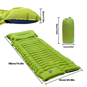 <span class=keywords><strong>Matelas</strong></span> de camping gonflable pliable avec housse en TPU, auto-gonflant, super épais, coussin d'air pour la randonnée en plein air - Product Image 5