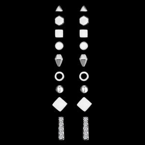 Juego de 9 Pares de Aretes de Mujer al por Mayor, Baratos, Color Dorado, Triángulo, Pentágono, Cuadrado Pequeño, <span class=keywords><strong>Cono</strong></span>, Hueco, Redondo, Bola - Product Image 3