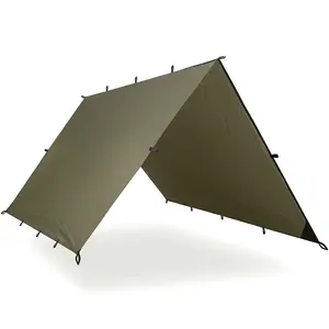 휴대용 캠핑 방수포 쉼터 양산 해먹 방수포 커버 텐트 쉼터 RPET 방수 경량 캠핑 쉼터 방수포