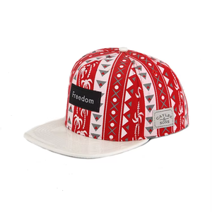 Gorra Snapback <span class=keywords><strong>Cayler</strong></span> <span class=keywords><strong>Sons</strong></span> con Estampado Tribal Rojo y Blanco, Estilo Hip Hop - Product Image 2