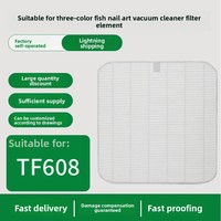 Kit de remplacement de cartouche filtrante HEPA ultra-mince en PET TRICOLOR FISH de haute qualité TF608 pour salons de manucure
