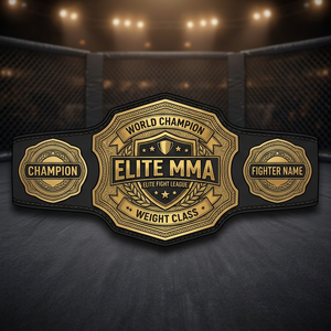 Ceinture de championnat de MMA en cuir véritable World Elite pour le karaté et le taekwondo, respirante, 2,5 kg, taille adulte - Product Image 2
