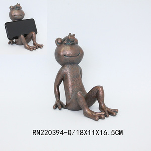 Trang Chủ Bảng Trang Trí Động Vật Thủ Công Mỹ Nghệ Nhựa Ếch Bức Tượng Bức Tượng Nến Chủ Nến Người Giữ Điện Thoại - Product Image 3