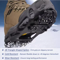 Crampons à glace en acier Tmazak très vendus, crampons antidérapants pour la marche sur la neige et la glace, pour chaussures