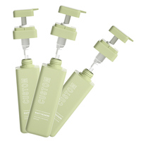 Premium carré moderne vide 300ml 500ml 750ml Pe en plastique shampooing Lotion pompe bouteille en gros