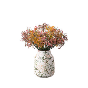 Fleur artificielle CallaFloral Baby's Breath rose, branche unique, décoration intérieure, fleur de simulation en plastique - Product Image 5