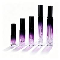 Botol Parfum Isi Ulang Kaca Gradasi Persegi 3ml 5ml 8ml 10ml 15ml dengan Pompa Semprot, Kemasan Kotak Praktis, Grosir