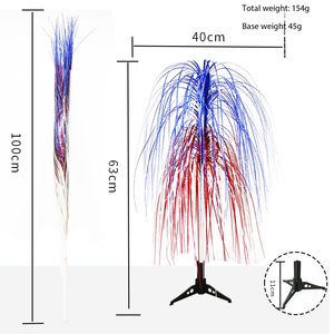 ต้นไม้ประดับตกแต่งแบบพู่ห้อยสีแดง ขาว น้ำเงิน สำหรับตกแต่งบ้านในวันชาติสหรัฐอเมริกา (4 <span class=keywords><strong>กรกฎาคม</strong></span>) - Product Image 4