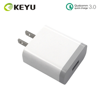 Chargeur mural rapide Qualcomm QC3.0 chargeur de téléphone 5V 3A 12V 1.5A 9V 2A 3 AMP 18W chargeur rapide