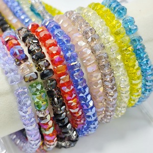 ลูกปัดแก้วคริสตัลเหลี่ยมเพชรพลอยขนาด 8 มม. สีรุ้ง AB สีใสเหมือนน้ำแข็ง หยกพอร์ซเลนหลากสี สำหรับทำเครื่องประดับ DIY - Product Image 4