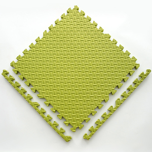 Tuiles de sol en mousse EVA à emboîtement, motif en T, 60x60, pour garage, salle de sport, exercice physique, sol souple - Product Image 3