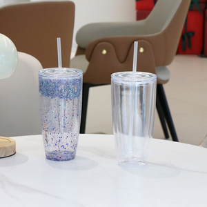Vaso de Plástico Sublimable de 24oz, Doble Pared, Tapa Plana, Base Perforada con Tapón, Reutilizable, Creativo - Product Image 3