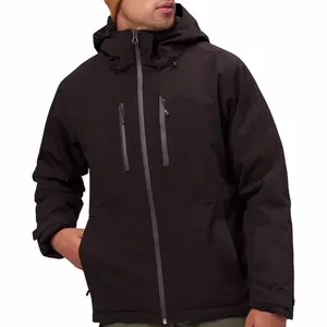 Herren 2 Layer Voll ausgestattete Schnee jacke Snowboarden Skifahren Wasserdichte Jacke Outdoor Anorak