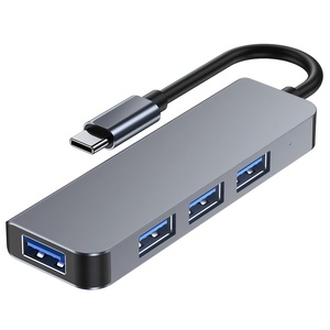 4 Portlu <span class=keywords><strong>USB</strong></span> 3.0 Hub Taşınabilir <span class=keywords><strong>USB</strong></span> C Hub Çoklu Port Adaptörü Dizüstü Bilgisayarlar için Yüksek Hızlı Veri Aktarımı - Product Image 1