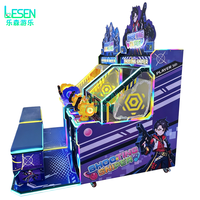 Machine d'arcade de tir Sniper 2 joueurs, jeu à double pistolet à monnayeur avec éclairage LED pour lieux de divertissement commerciaux intérieurs