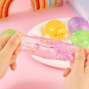 Jouet Squishy Chat Maltose Scintillant Adorable, Jouet Anti-Stress Chaton Transparent, Petit Cadeau de Fête - Product Image 2