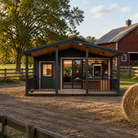 Maison mobile préfabriquée de 20 pieds, extensible, en conteneur, design moderne, installation facile, avec chambre, cuisine, salon, utilisation hôtelière