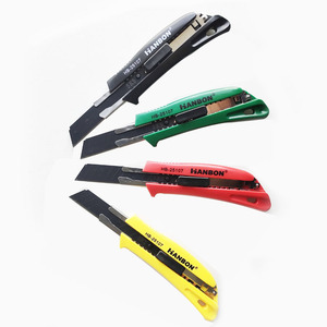 Heavy Duty Utility Knife Cutter Aluminum Auto Retractable Safety Blade <b>Box</b> With Snap off <b>Lock</b> - Product Image 2