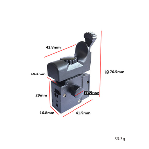 Accessoires pour outils électriques Marteau électrique Perceuse électrique Meuleuse d'angle Interrupteur de contrôle de vitesse manuel Interrupteur Dewei Baide 8-57 - Product Image 2