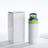 Vaso Termo Aislado al Vacío de Acero Inoxidable de 350ml 750ml, Ecológico, para Niños, con Tapa Abatible, Recto para Sublimación, Taza con Boquilla para Agua, Camping 12-24