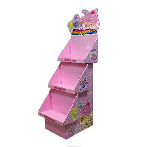 Tùy chỉnh sàn các tông Rack hiển thị với PEG móc kẹo điện cánh có thể gập lại Pop cửa hàng bán lẻ giấy sóng POS hộp hiển thị - Product Image 4